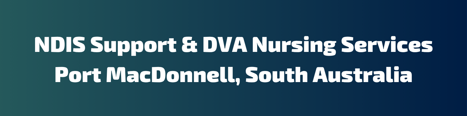 NDIS Support & DVA Nursing Services Port MacDonnell