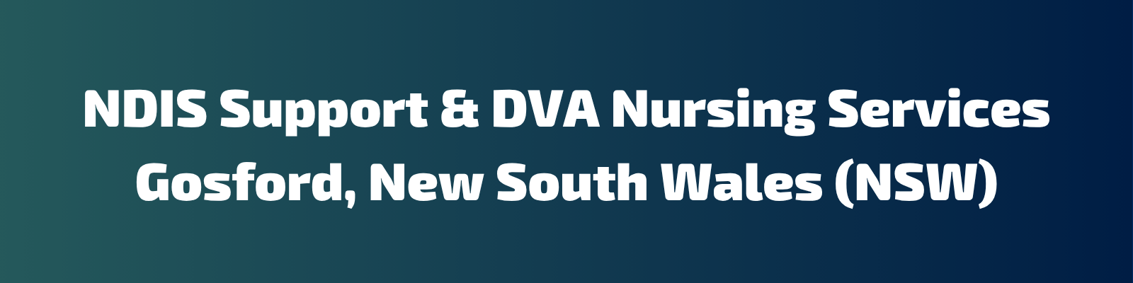 Best NDIS Disability Services & DVA Community Nursing Provider in Gosford