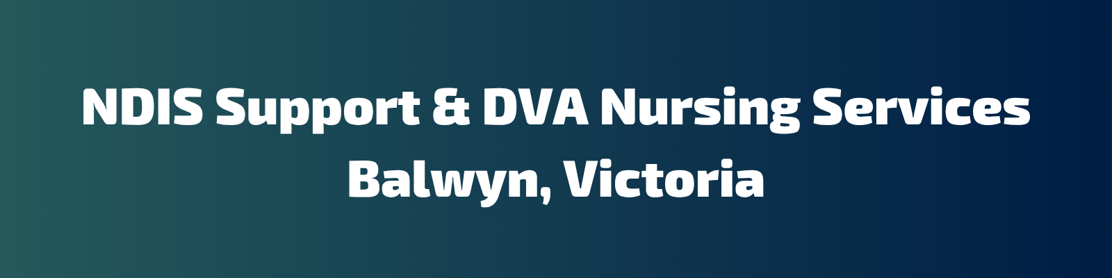 NDIS Support & DVA Nursing Services Balwyn
