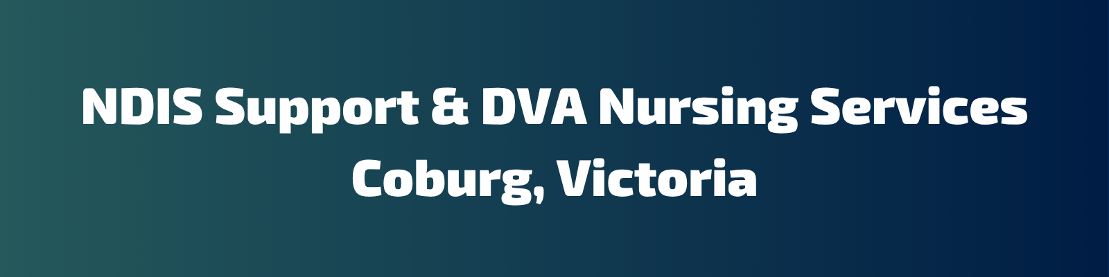 NDIS Support & DVA Nursing Services Coburg, Victoria