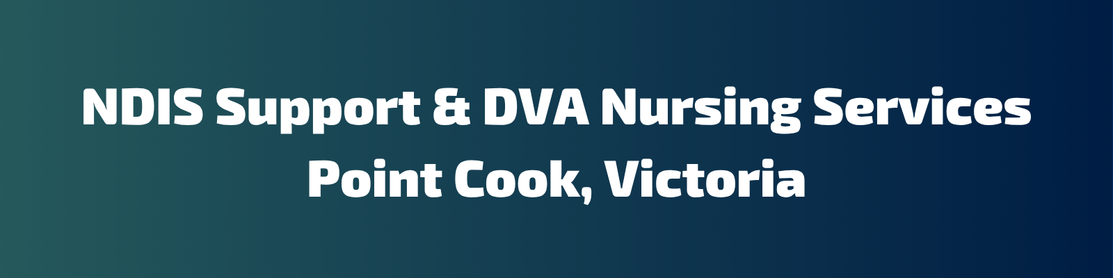 NDIS Support & DVA Nursing Services Point Cook, Victoria